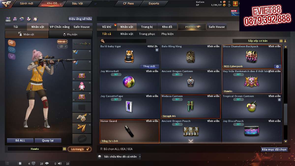 shop acc cf uy tin gia re